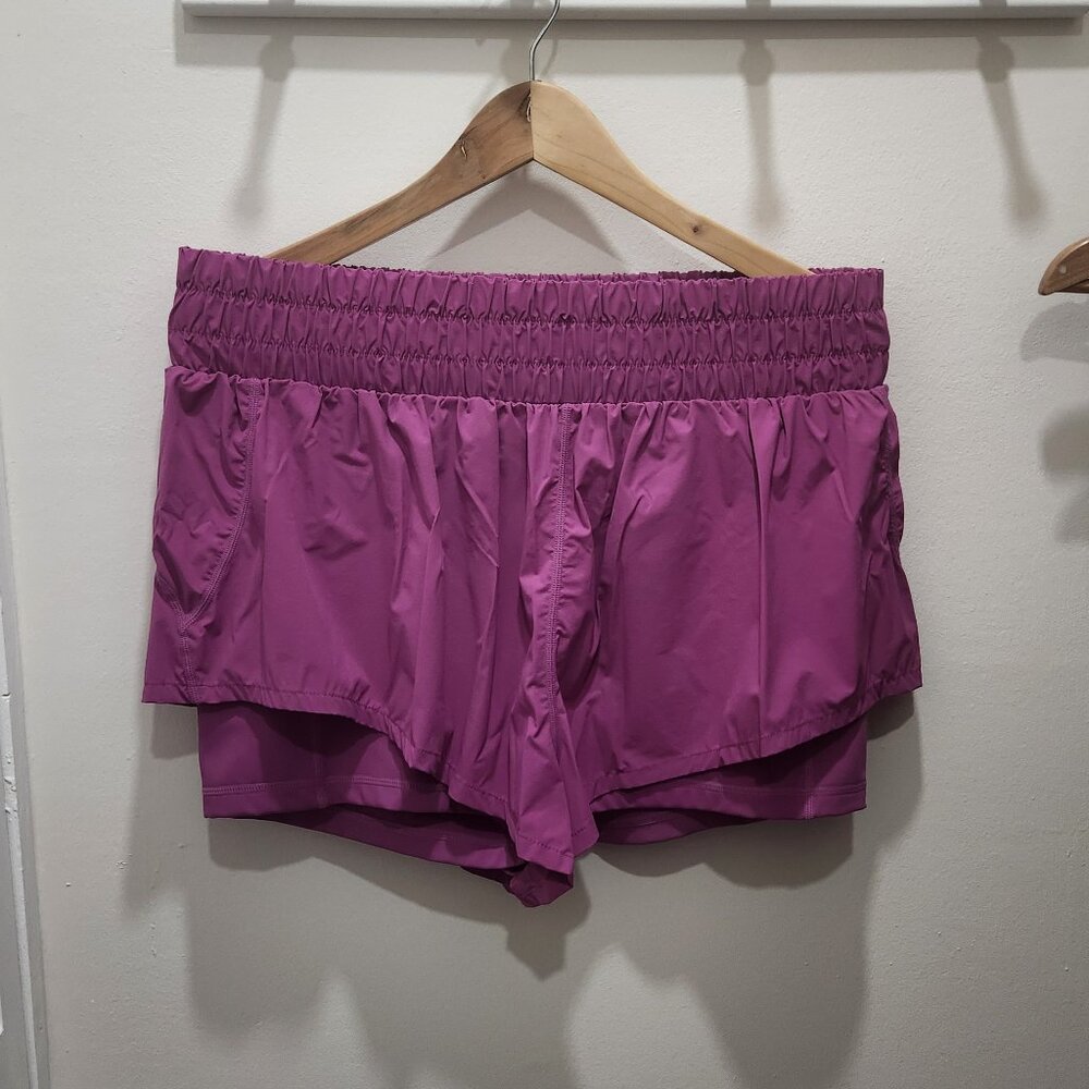 POPFLEX Limitless Shorts – High Waisted Running Shorts (Royal Orchid)